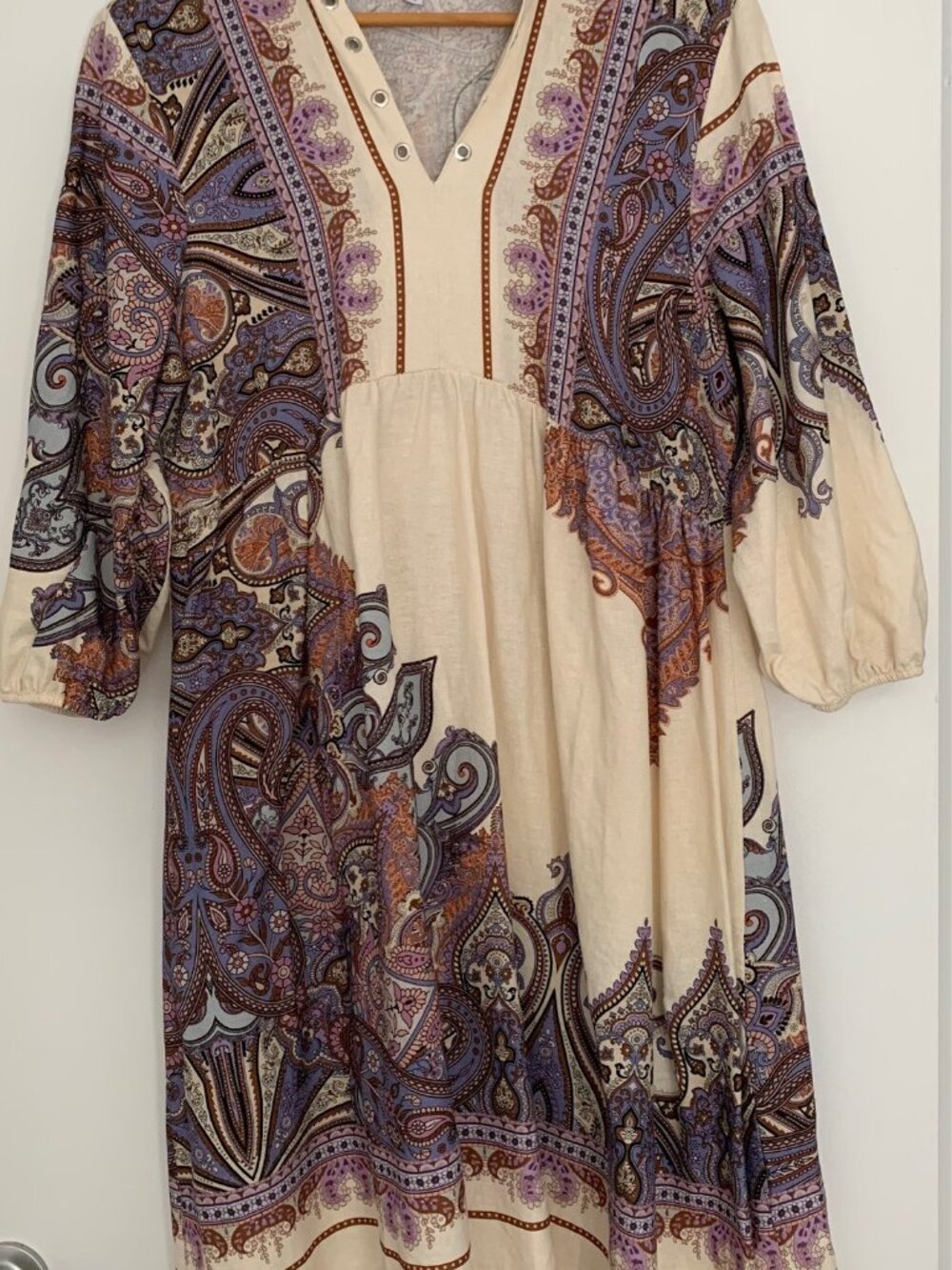Le Ragazze Made in Italy Linen Viscose Dress - Size XL